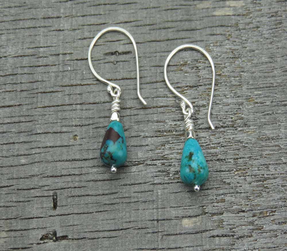 Dew Drop Turquoise Earrings A
